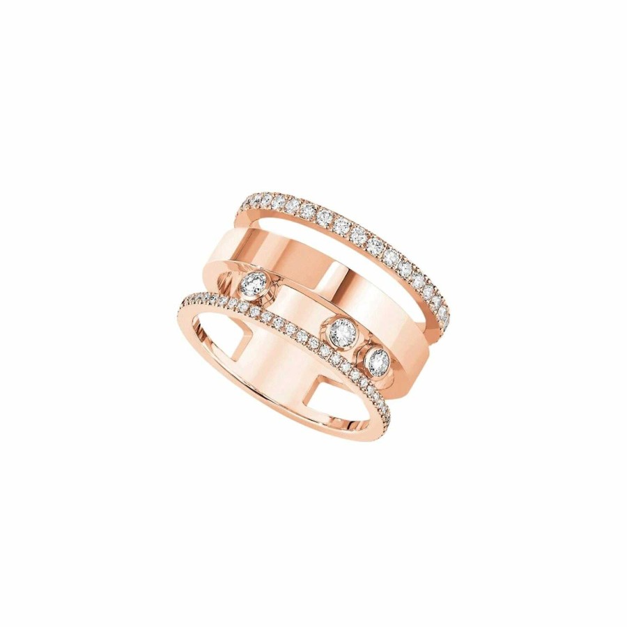 Messika Bague Messika Move Romane Gm En Or Rose Et Diamants