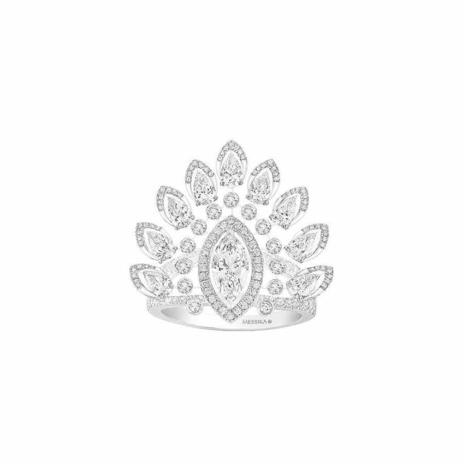 Messika Bague Messika Marquise En Or Blanc Et Diamants