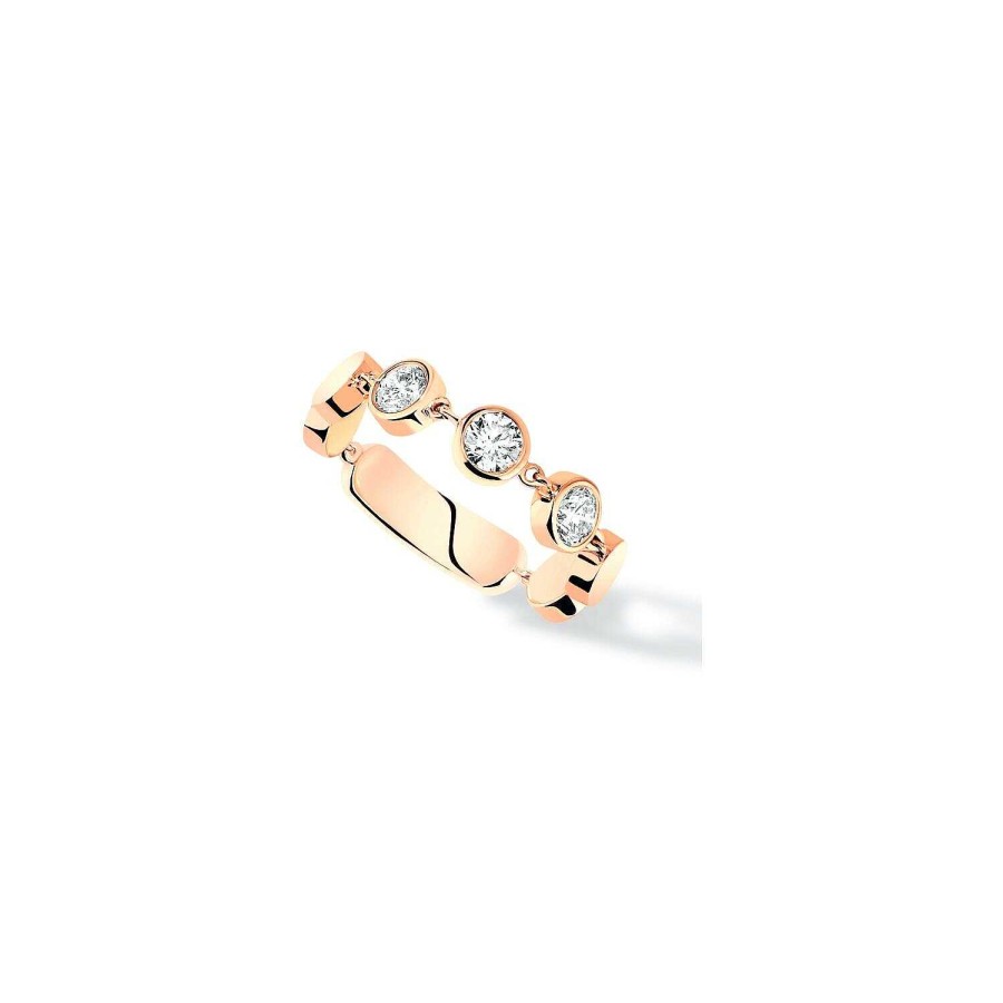 Messika Bague Messika D-Vibes Mm En Or Rose Et Diamants