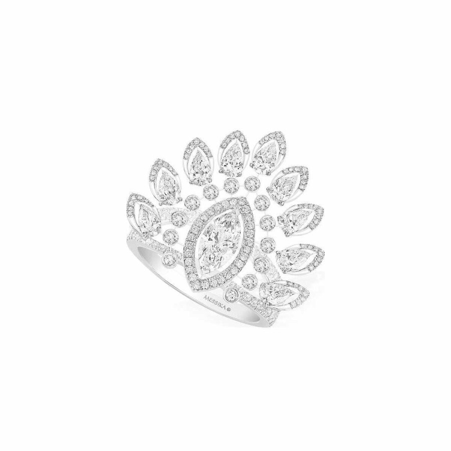 Messika Bague Messika Marquise En Or Blanc Et Diamants