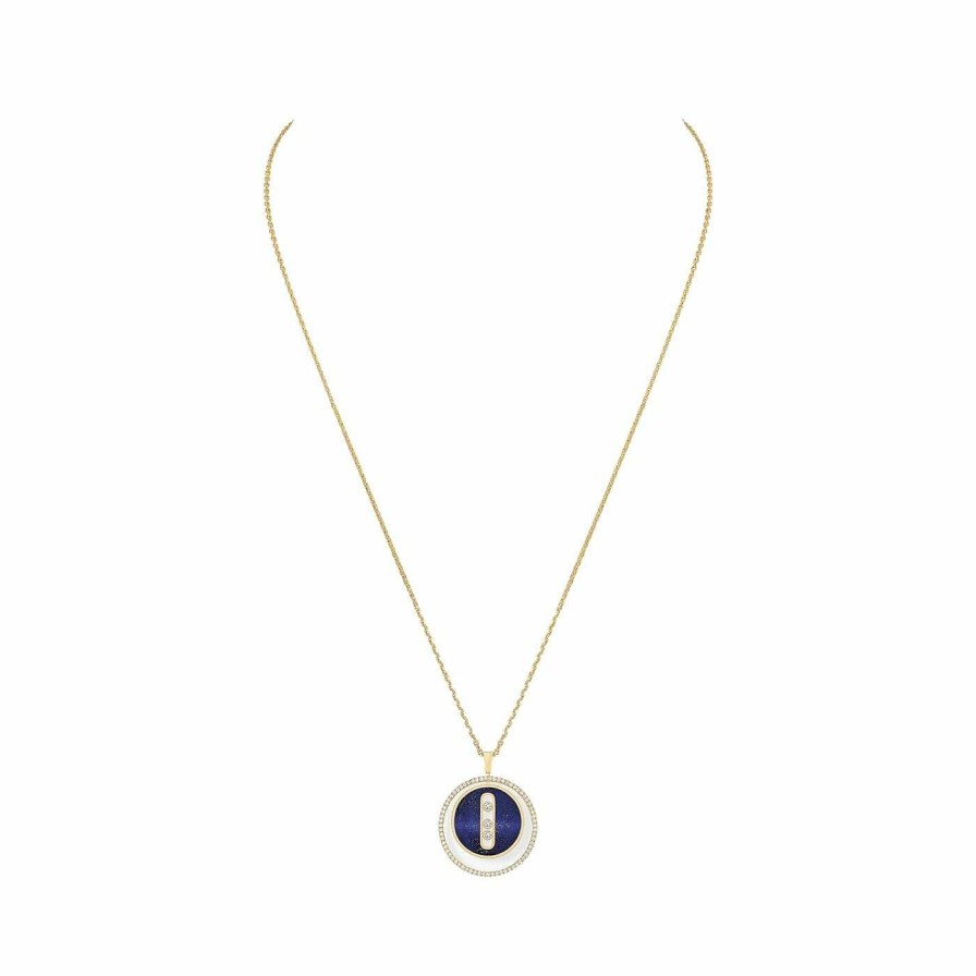 Messika Collier Messika Lucky Move En Or Jaune, Lapis Lazuli Et Diamants