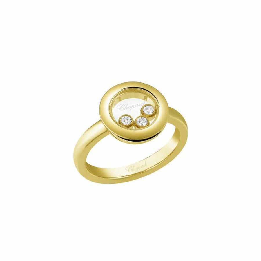 Chopard Bague Chopard Happy Diamonds En Or Jaune Et Diamants