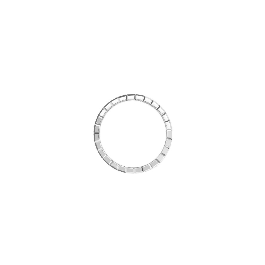 Chopard Bague Chopard Ice Cube En Or Blanc Et Diamants, Taille 53