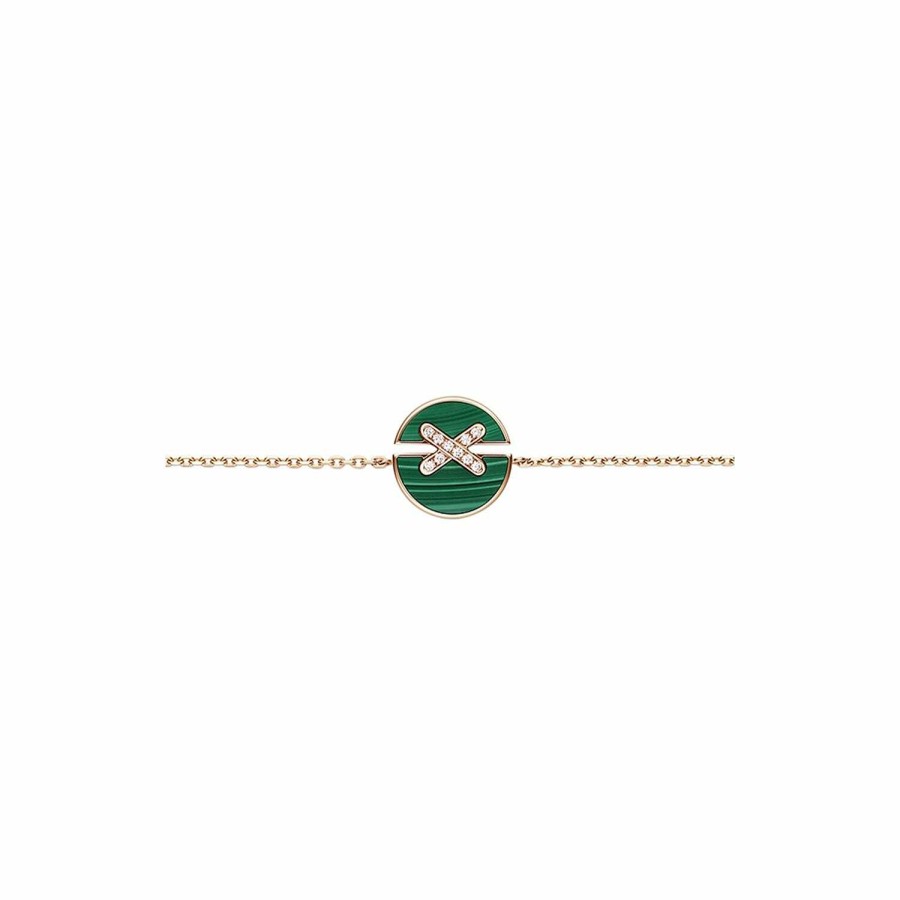 Chaumet Bracelet Chaumet Jeux De Liens Harmony En Or Rose Et Malachite Et Diamants