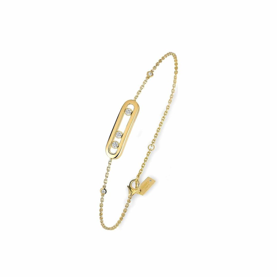 Messika Bracelet Messika Baby Move En Or Jaune Et Diamants