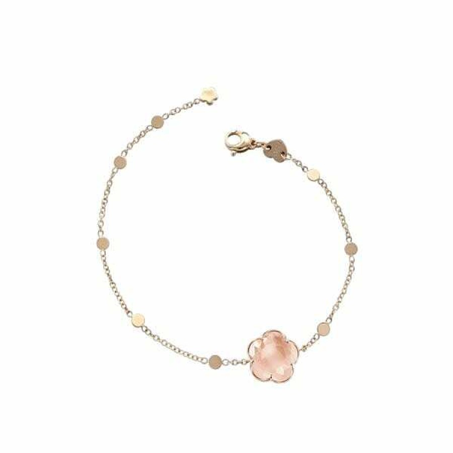 Pasquale Bruni Bracelet Pasquale Bruni Bon Ton En Or Rose Et Quartz Rose