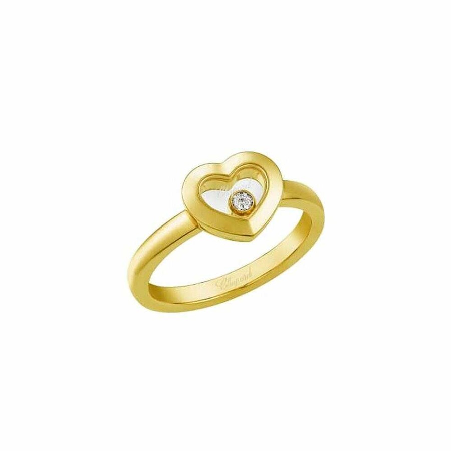 Chopard Bague Chopard Happy Diamonds Icons En Or Jaune Et Diamant