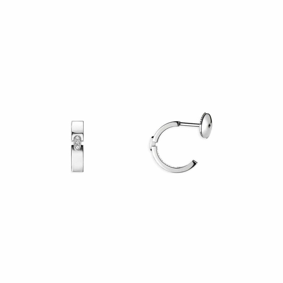 Chaumet Boucles D'Oreilles Chaumet Liens Evidence En Or Blanc Et Diamants