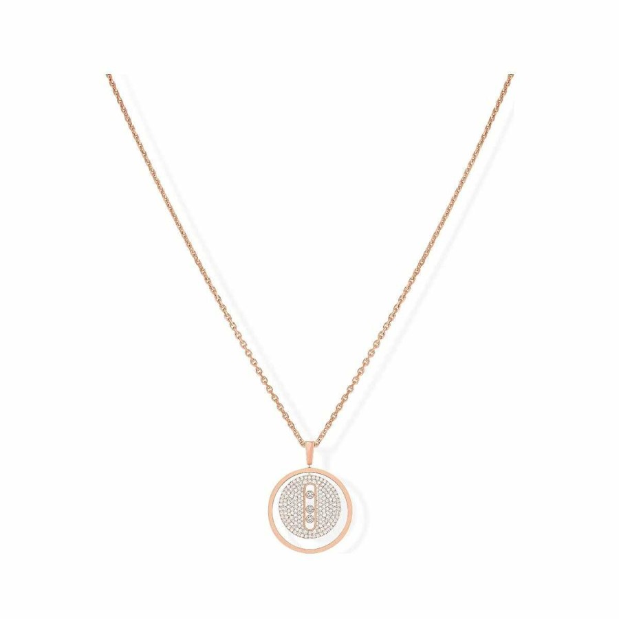 Messika Collier Messika Lucky Move Mm Pav En Or Rose Et Diamants