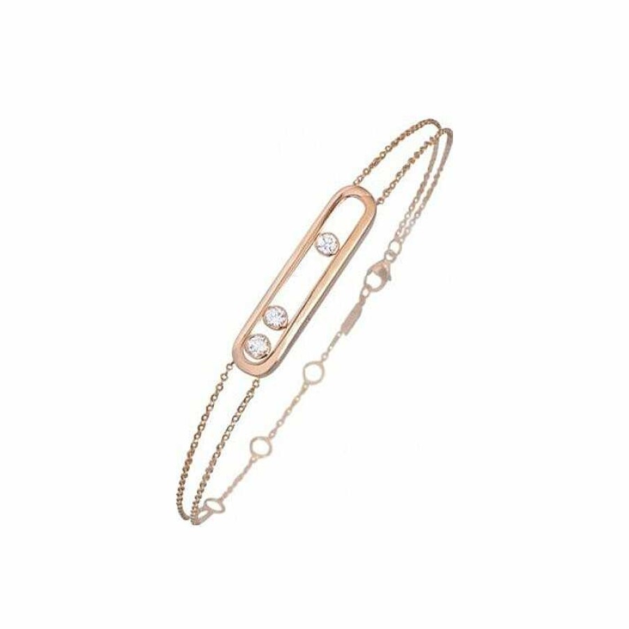 Messika Bracelet Messika Move Classique En Or Rose Et Diamants