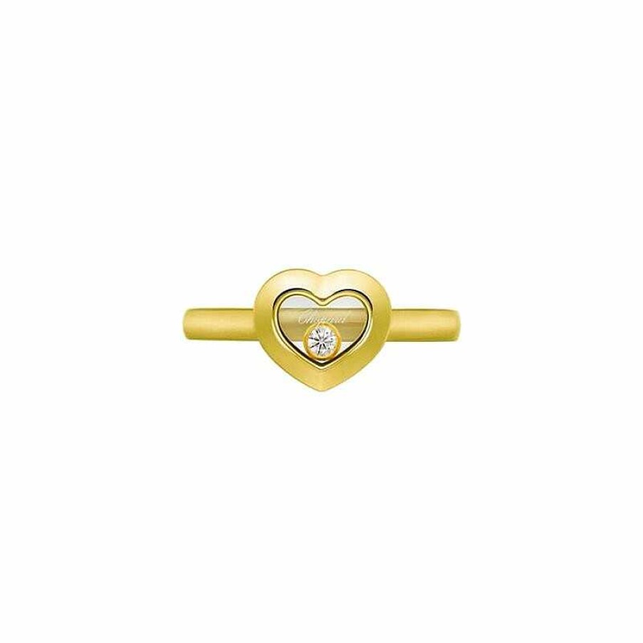 Chopard Bague Chopard Happy Diamonds Icons En Or Jaune Et Diamant