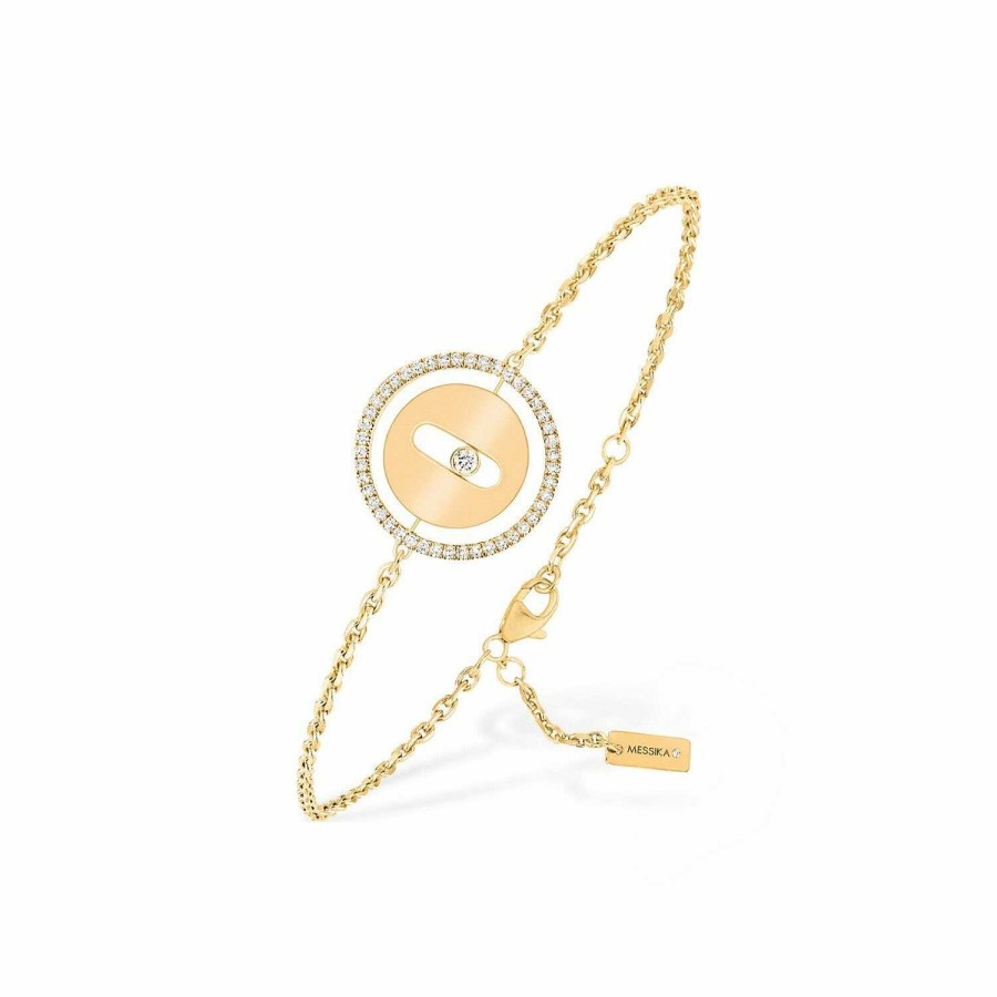 Messika Bracelet Sur Chaine Messika Lucky Move Pm En Or Jaune Et Diamants