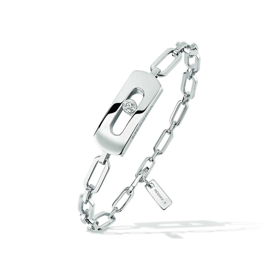 Messika Bracelet Cha Ne Messika My Move En Or Blanc Et Diamant