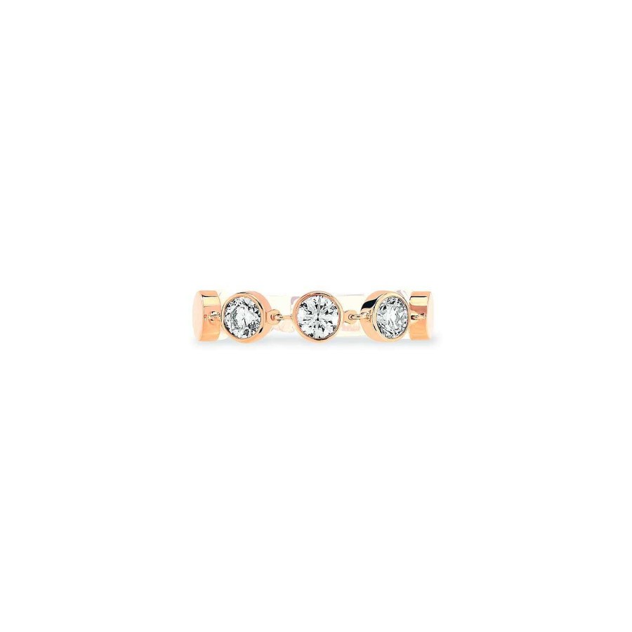 Messika Bague Messika D-Vibes Mm En Or Rose Et Diamants