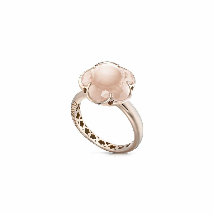 Pasquale Bruni Bague Pasquale Bruni Bon Ton En Or Rose Et Quartz Rose