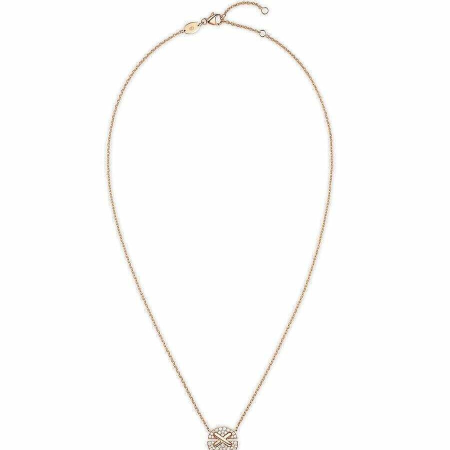 Chaumet Pendentif Chaumet Jeux De Liens Harmony Petit Mod Le En Or Rose Et Diamants