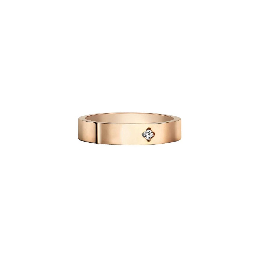 Arthus Bertrand Solitaire Arthus Bertrand Royale Pm Diamant H-Si2 0.025 Ct Or Rose T 52