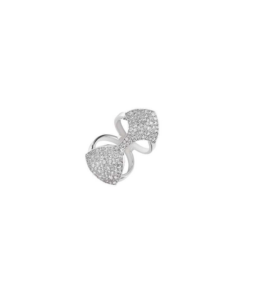 Akillis Bague Akillis Python En Or Blanc Et Diamants