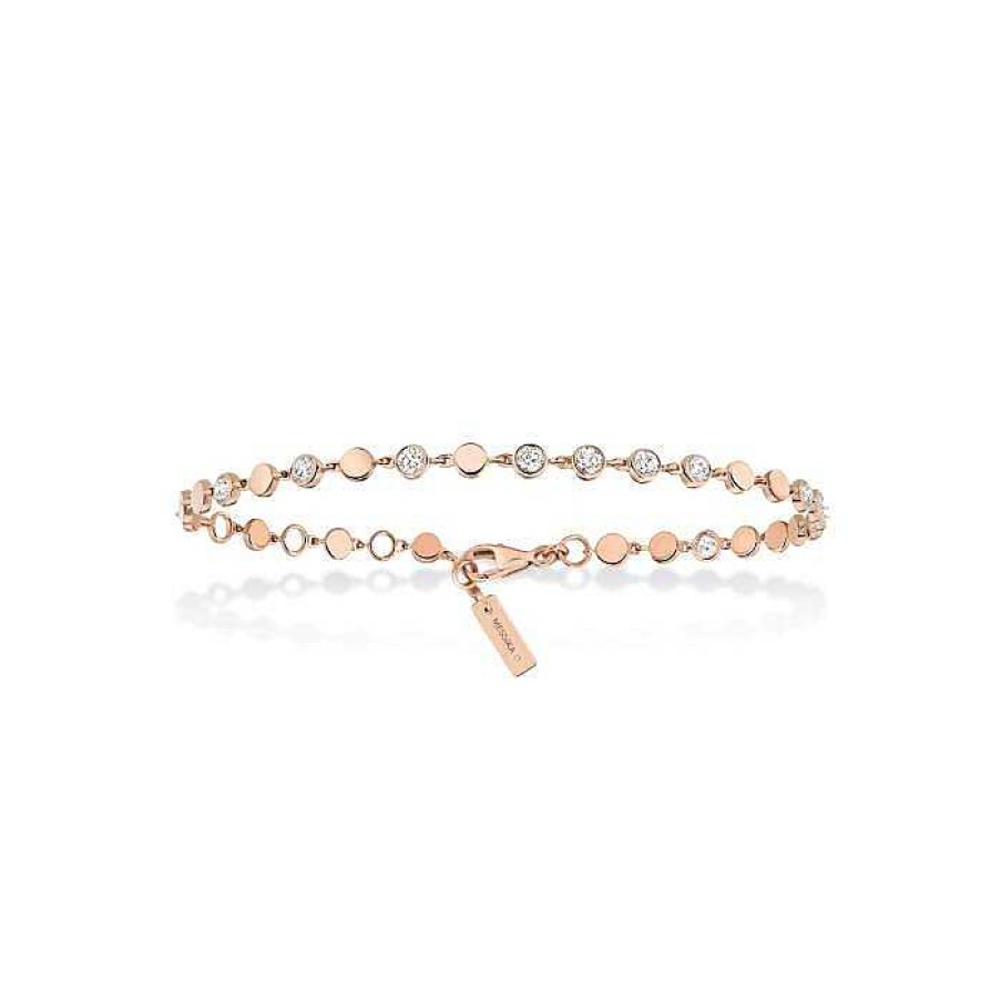 Messika Bracelet Messika D-Vibes En Or Rose Et Diamants