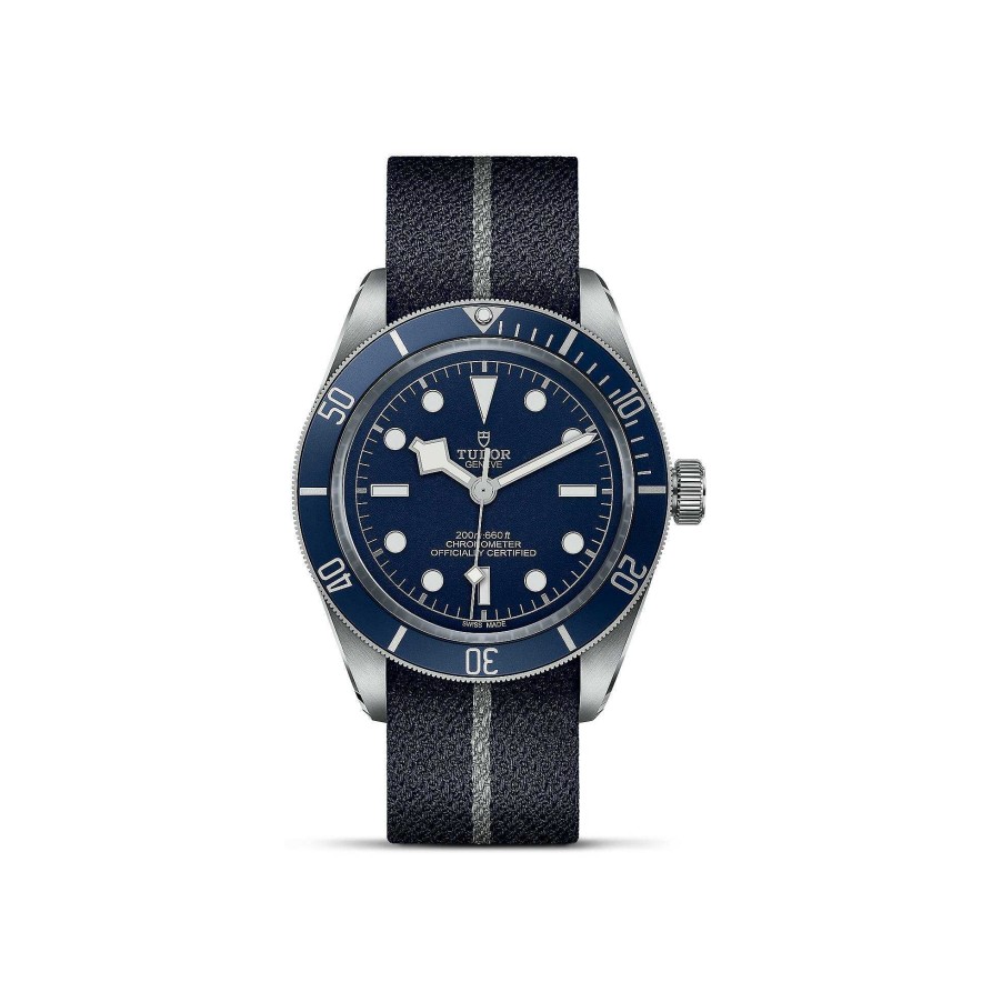 TUDOR Montre Tudor Black Bay Fifty-Eight Bo Tier En Acier 39 Mm, Bracelet En Tissu Bleu