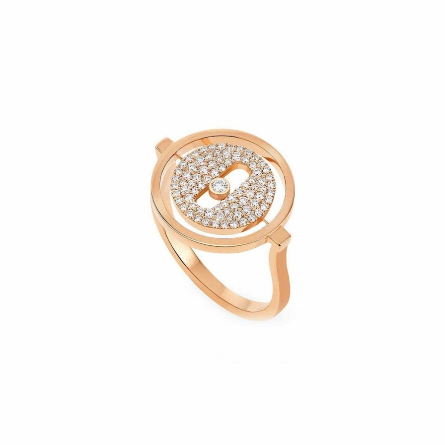 Messika Bague Messika Lucky Move Pav E Pm En Or Rose Et Diamants