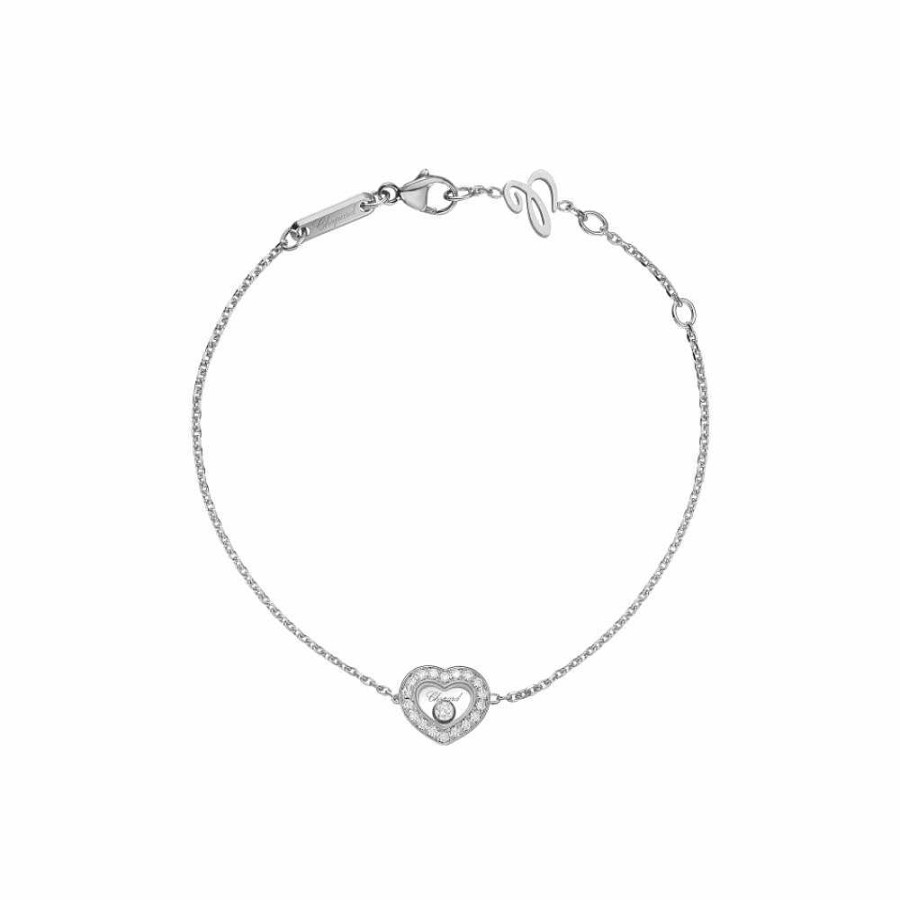 Chopard Bracelet Chopard Happy Diamonds En Or Blanc Et Diamants