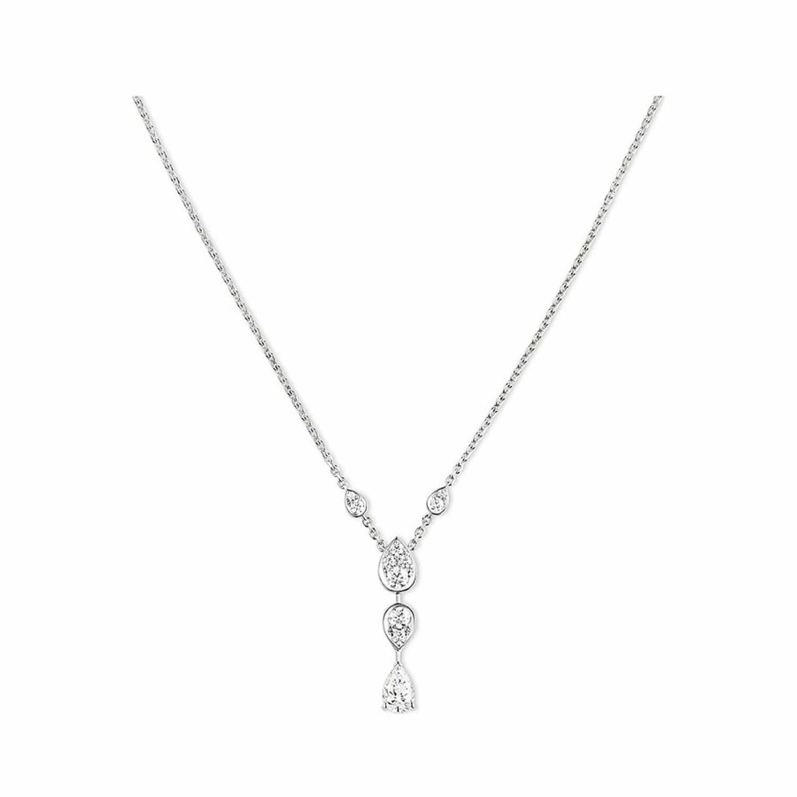 Chaumet Pendentif Chaumet Josephine Ronde D'Aigrette En Or Blanc Et Diamants