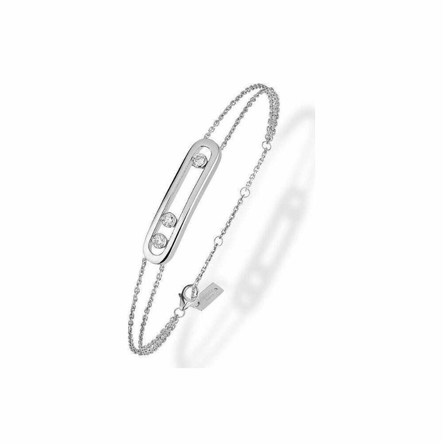 Messika Bracelet Messika Move Classique En Or Blanc Et Diamants