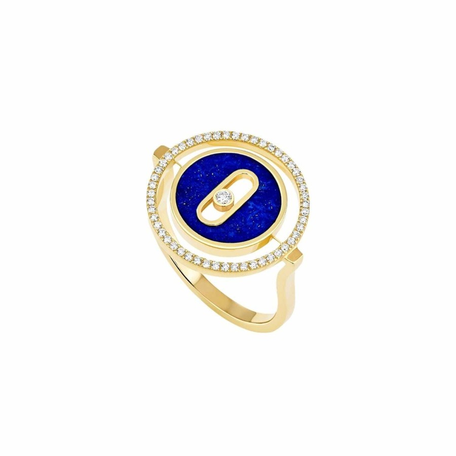 Messika Bague Messika Lucky Move En Or Jaune, Lapis Lazuli Et Diamants