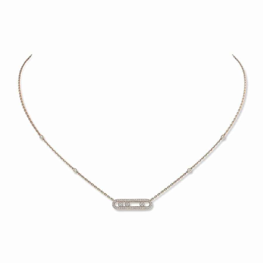 Messika Collier Messika Baby Move En Or Rose Et Diamants