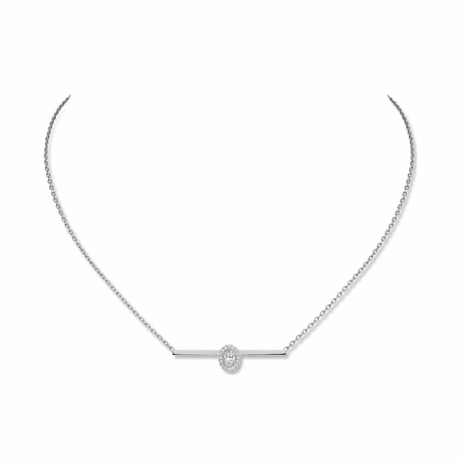 Messika Collier Messika Glam'Azone En Or Blanc Et Diamants