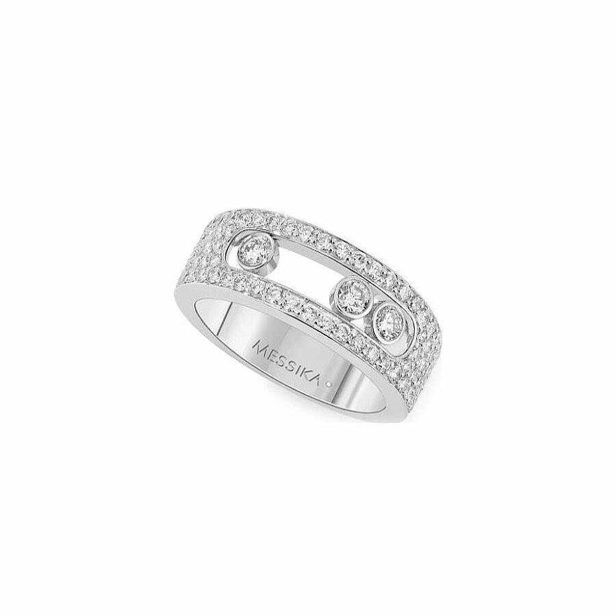 Messika Bague Messika Move Joaillerie Pm Pav En Or Blanc Et Diamants