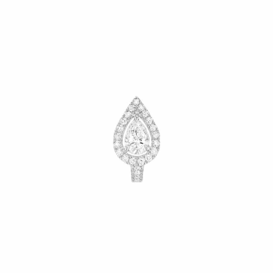 Messika Mono Boucle D'Oreille Clip Haut Messika Ps En Or Blanc Et Diamants