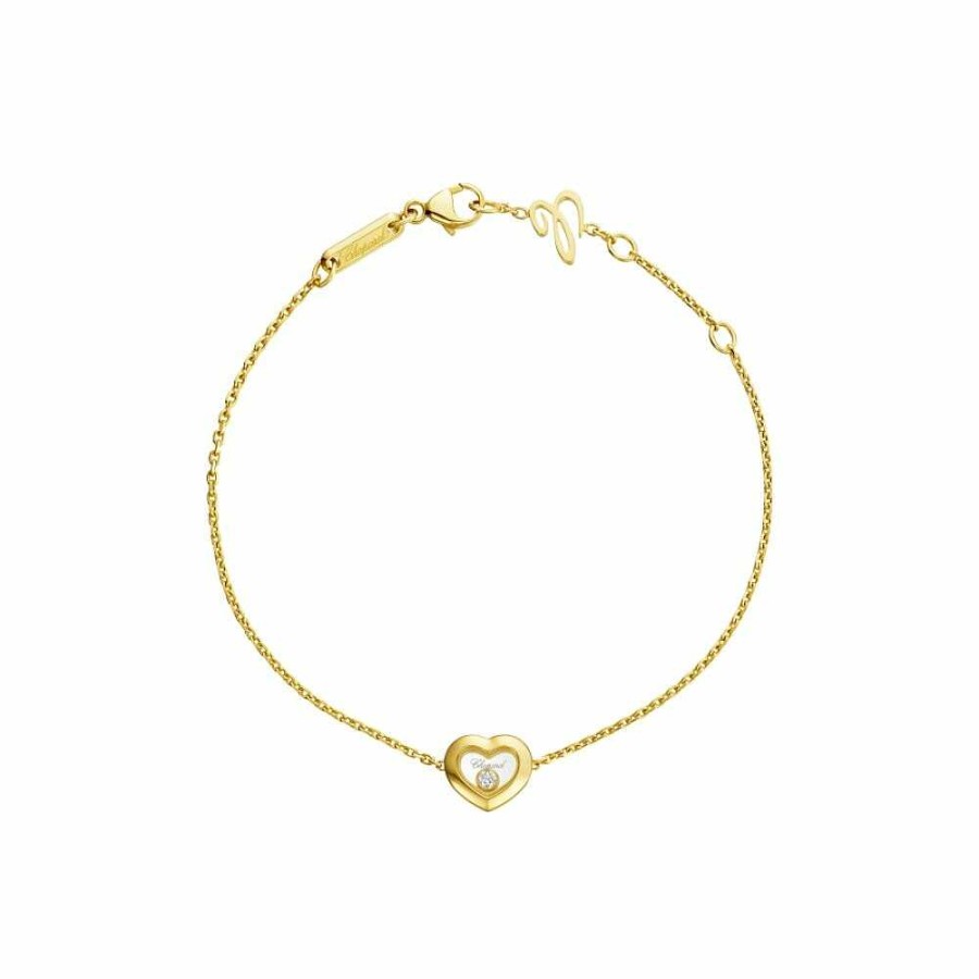 Chopard Bracelet Chopard Happy Diamonds Icons En Or Jaune Et Diamant