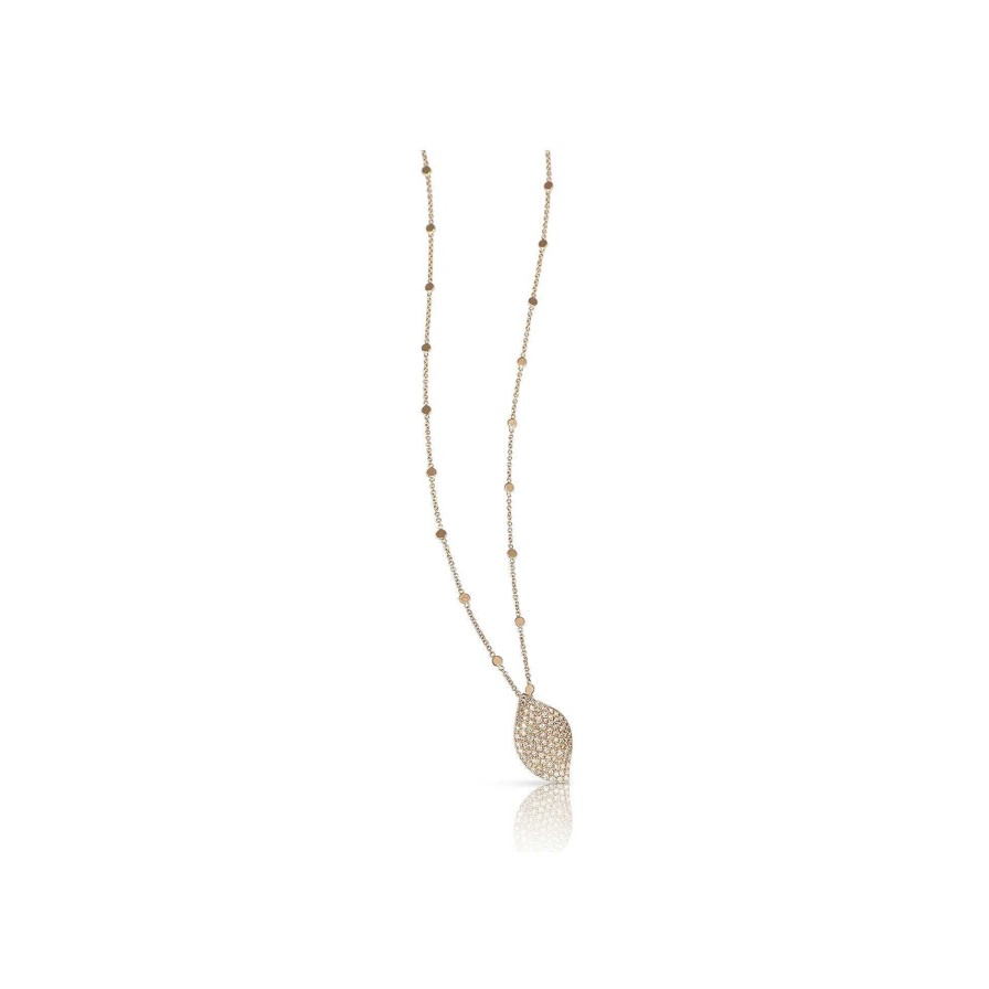 Pasquale Bruni Collier Pasquale Bruni Aleluia En Or Rose, Diamants Et Diamants Bruns