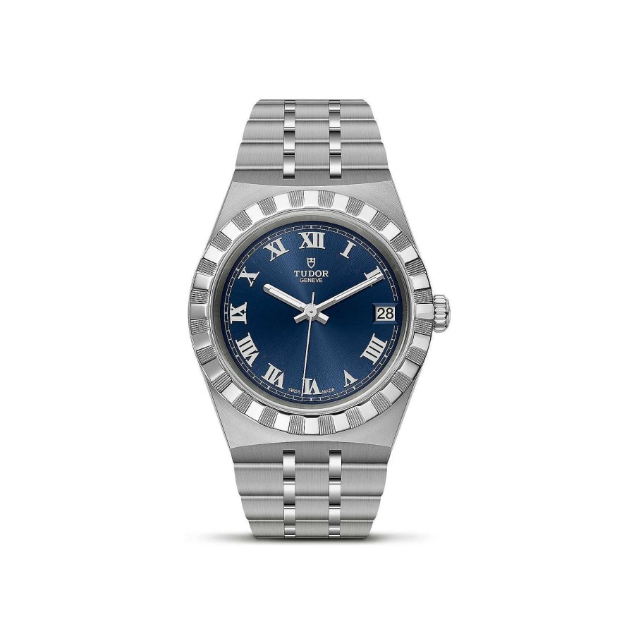 TUDOR Montre Tudor Royal Bo Tier En Acier 34 Mm, Cadran Bleu