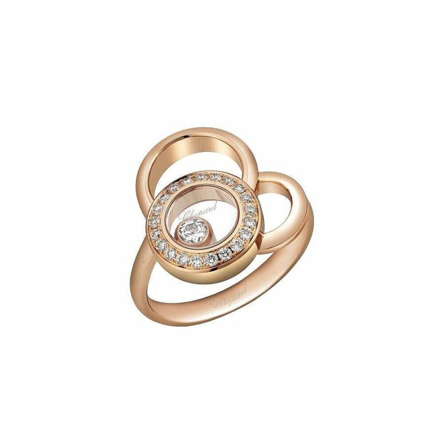 Chopard Bague Chopard Happy Dreams En Or Rose Et Diamants