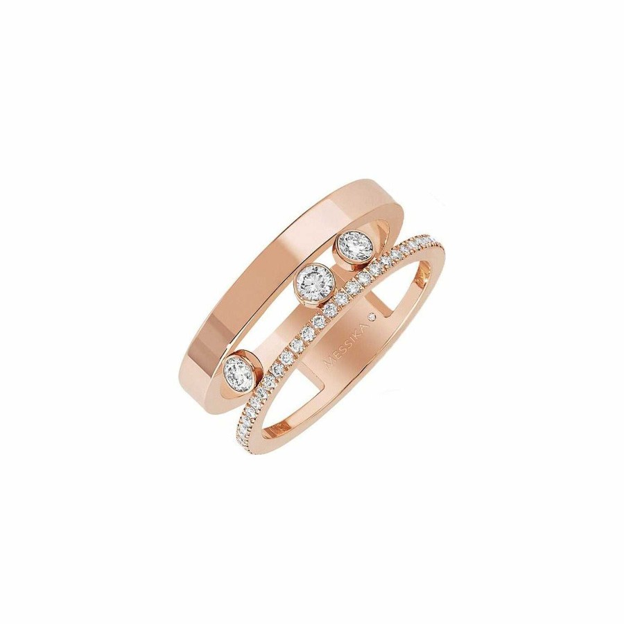 Messika Bague Messika Move Romane En Or Rose Et Diamants