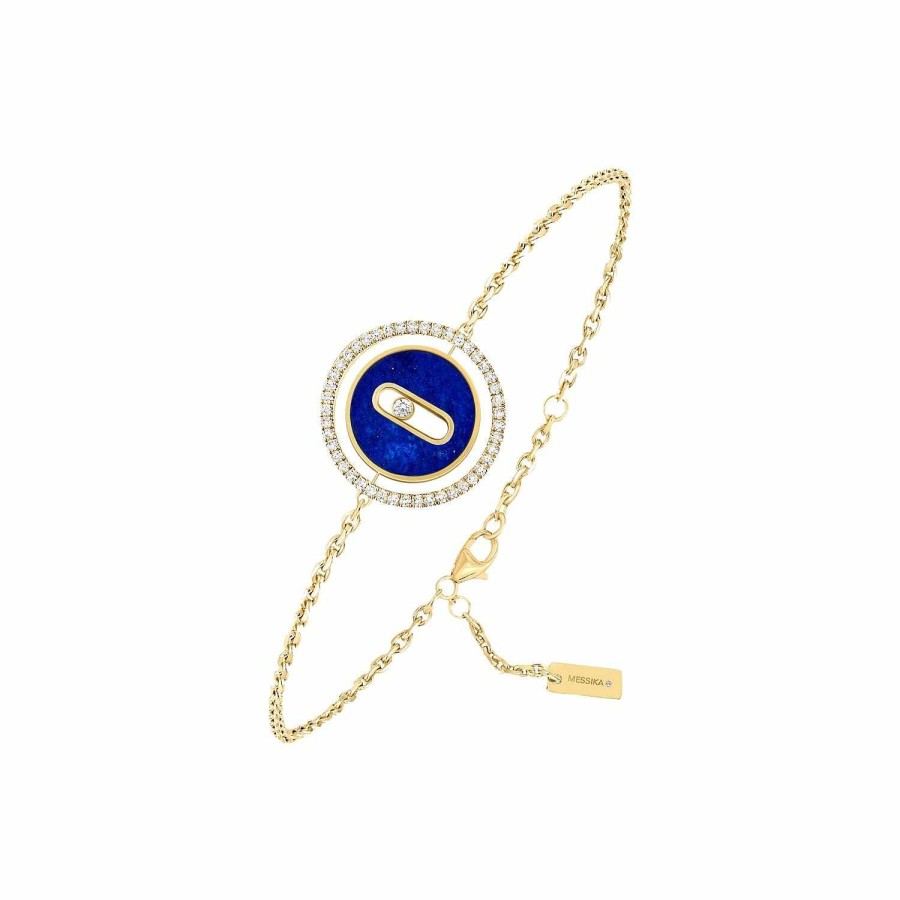 Messika Bracelet Messika Lucky Move En Or Jaune, Lapis Lazuli Et Diamants