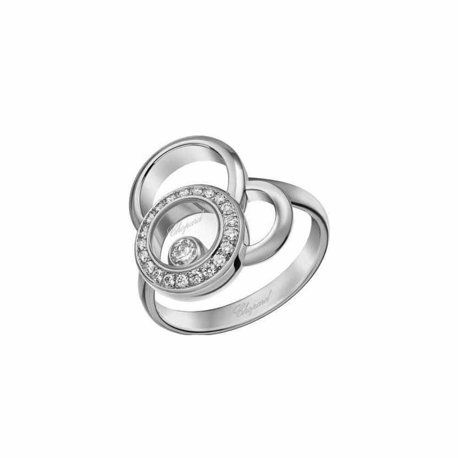 Chopard Bague Chopard Happy Dreams En Or Blanc Et Diamants