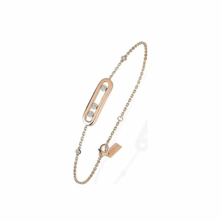 Messika Bracelet Messika Baby Move En Or Rose Et Diamants