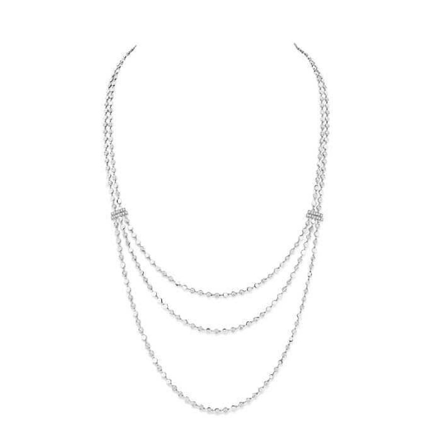 Messika Collier Messika D-Vibes En Or Blanc Et Diamants