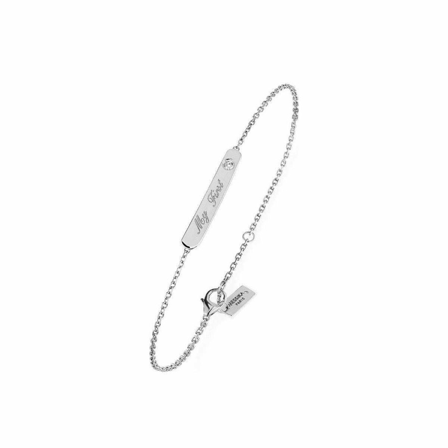 Messika Bracelet Messika My First Diamond En Or Blanc Et Diamants