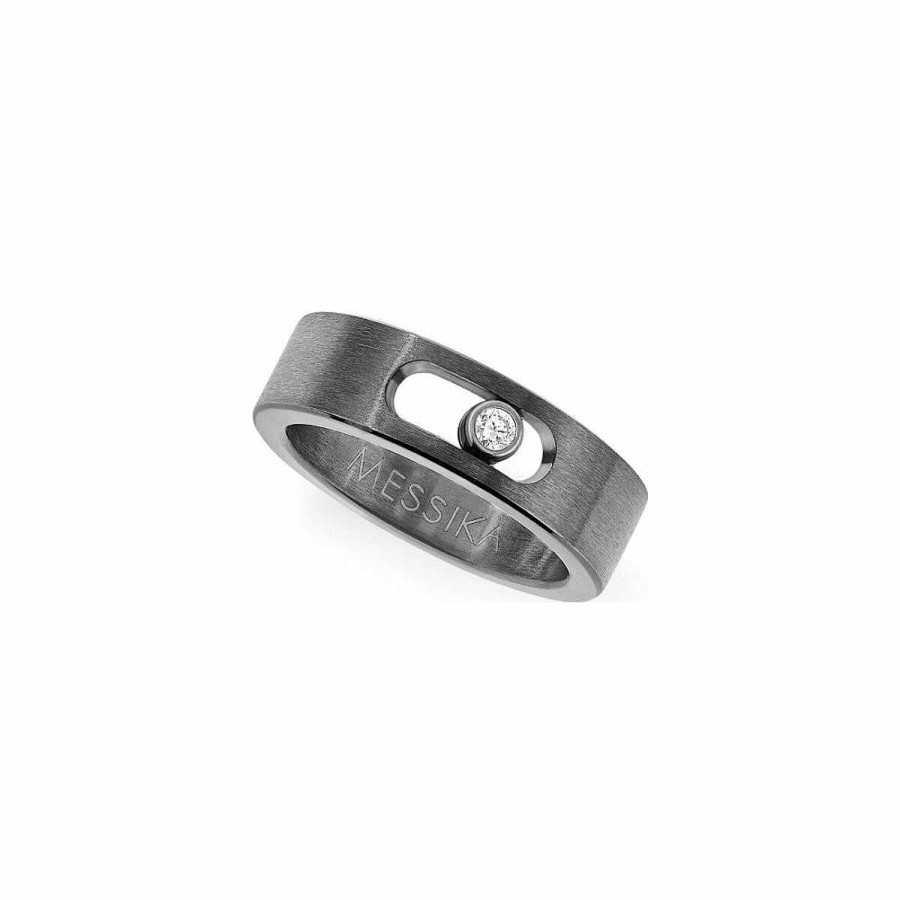 Messika Bague Messika Move Titanium Graphite Pm En Titane Et Diamant