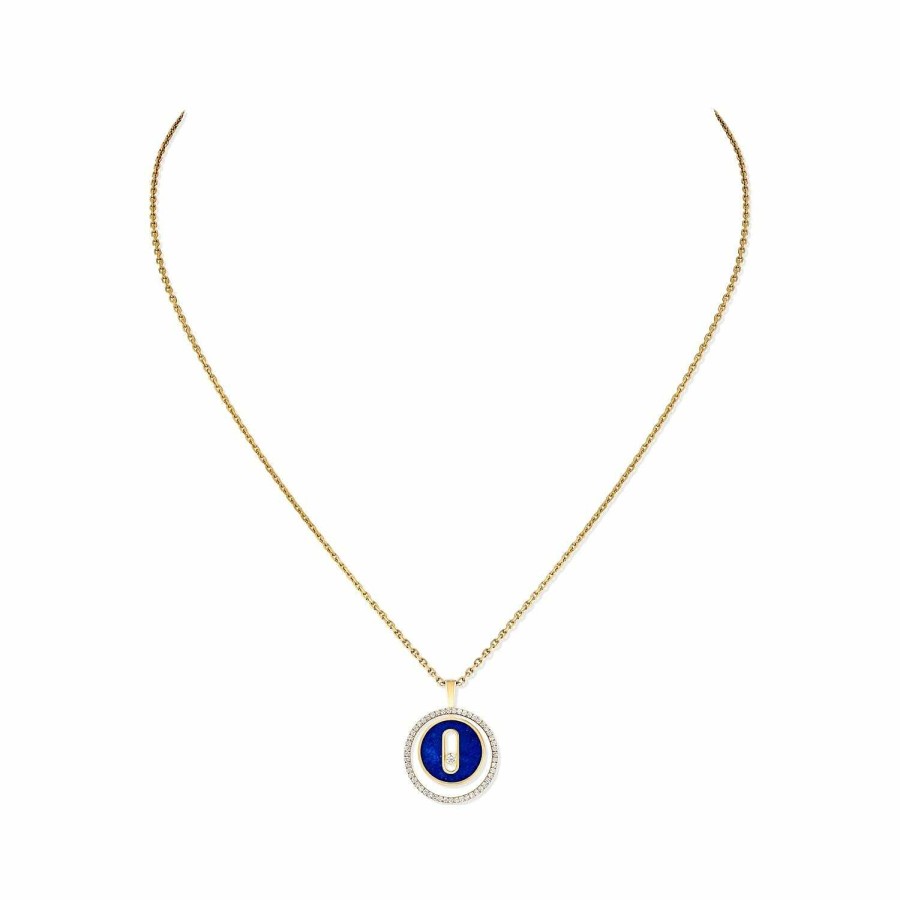 Messika Collier Messika Lucky Move En Or Jaune, Lapis Lazuli Et Diamants