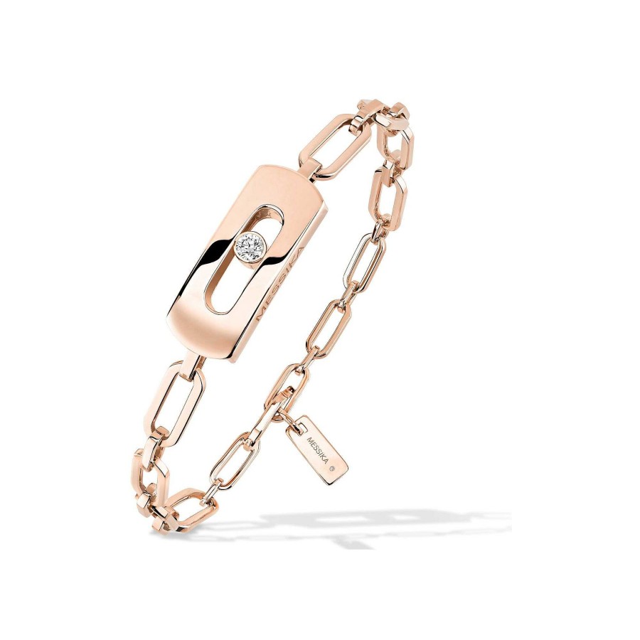 Messika Bracelet Cha Ne Messika My Move En Or Rose Et Diamant