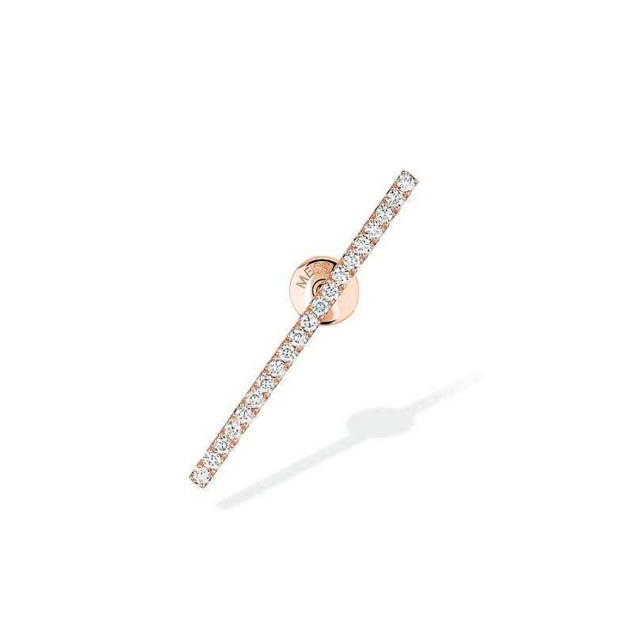 Messika Mono Boucle D'Oreille Messika Gatsby En Or Rose Et Diamants