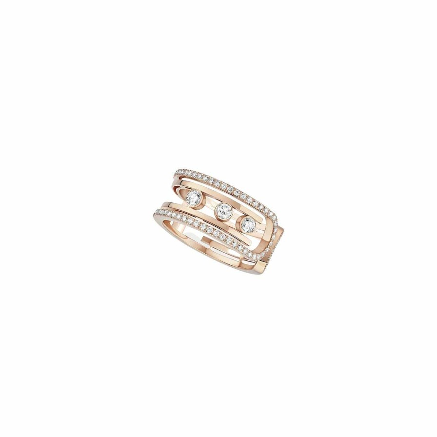 Messika Bague Messika Move 10Th En Or Rose Et Diamants