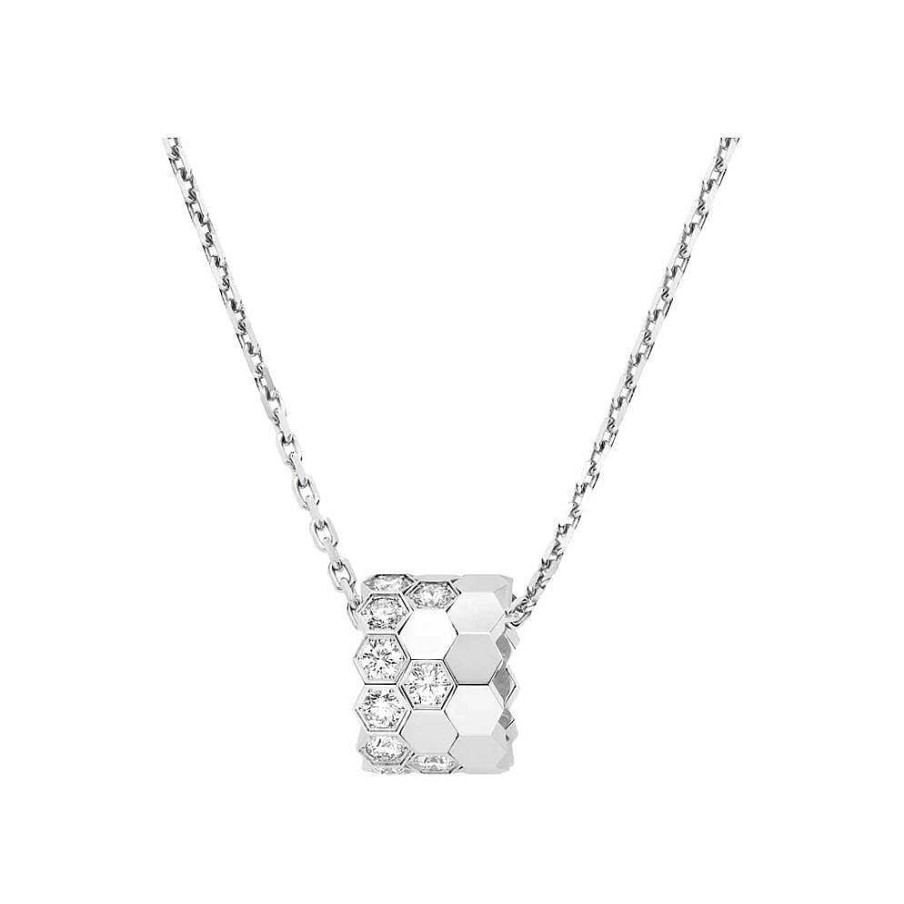 Chaumet Pendentif Chaumet Bee My Love Moyen Mod Le En Or Blanc Et Diamants