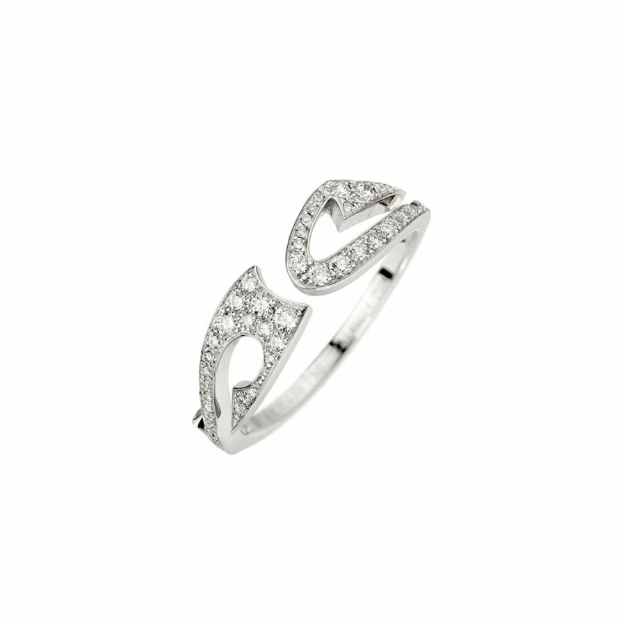 Akillis Bague Akillis Tattoo En Or Blanc Pav E De Diamants